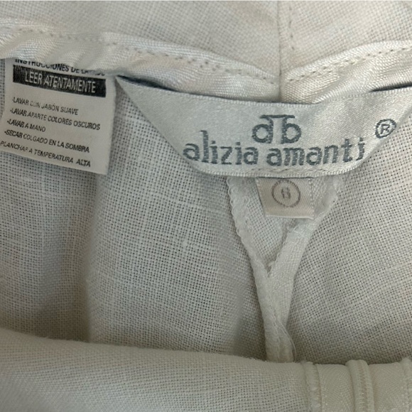 Alizia Amanti NWOT size 8 (see measurements!) Linen wide legged pants - Picture 12 of 12